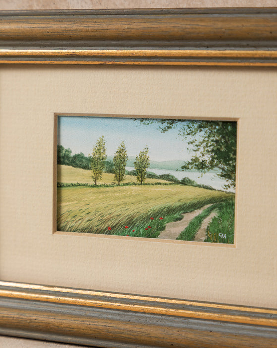 Vintage Scottish Watercolor Landscape