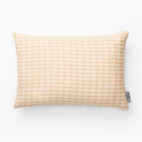 Vintage Light Pink & White Plaid Pillow Cover