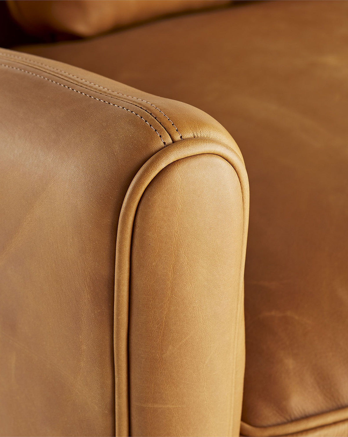 Warner Leather Sofa 80.5"