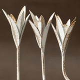 White Leaf Menorah