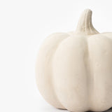White Paper Mache Pumpkin