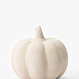 White Paper Mache Pumpkin