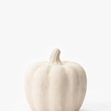 White Paper Mache Pumpkin