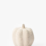 White Paper Mache Pumpkin