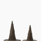 Wicker Witch Hats (Set of 2)