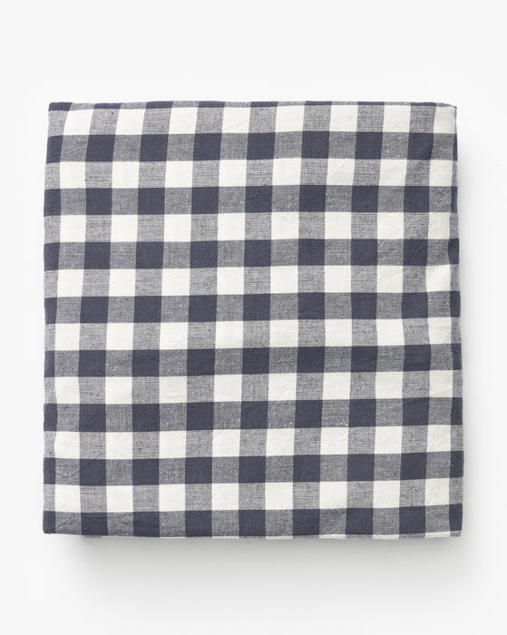 Wilbur Blue Gingham Crib Sheet