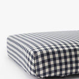 Wilbur Blue Gingham Crib Sheet