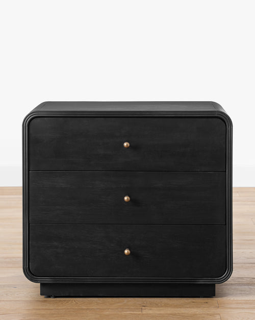Black Modern Nightstand