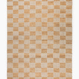 Wool & Jute Handwoven Checkered Rug