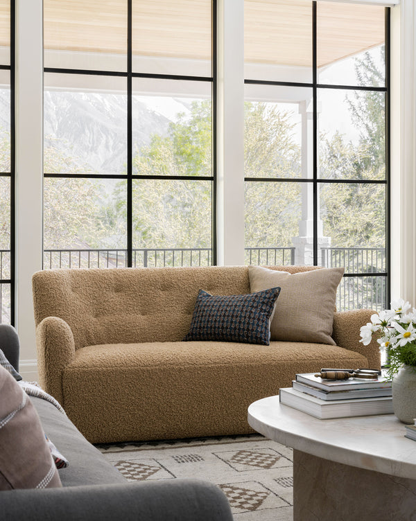 Magda Teddy Bear Boucle Settee