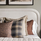 Hazelton Mushroom Fringed Pillow Cover