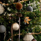 Bronze Leaf Clip Ornament (Set of 2)