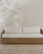 Haviland Outdoor Sofa with Perennials Taupe Stripe 88