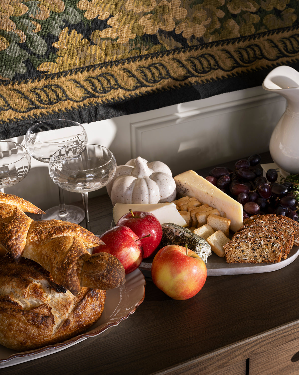 Glazed Stoneware Pumpkins (Set of 2)