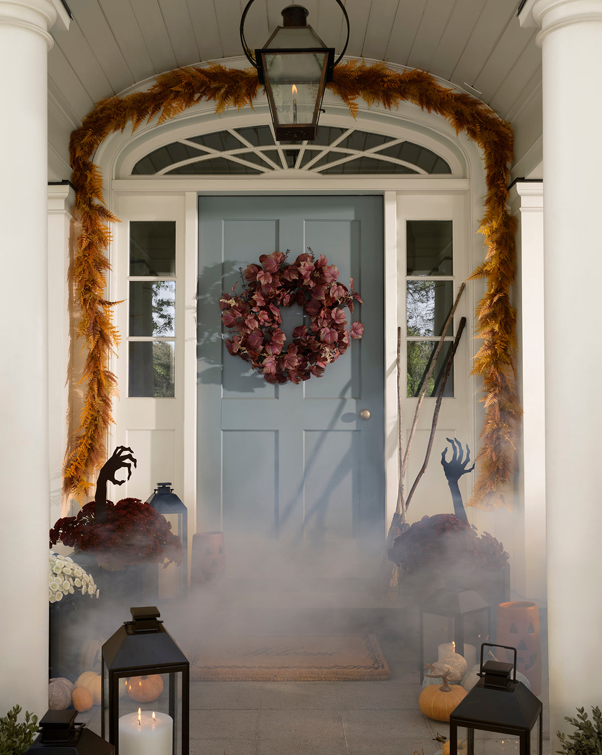 6' Faux Golden Fern Garland