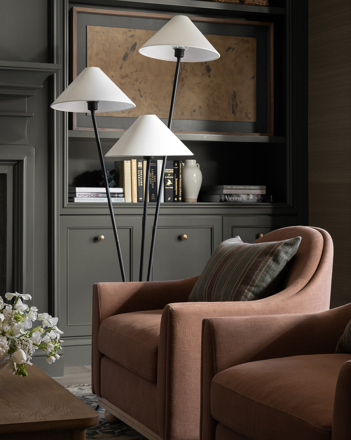 Troy Lighting Cedar 3 Light Floor Lamp Forged Iron