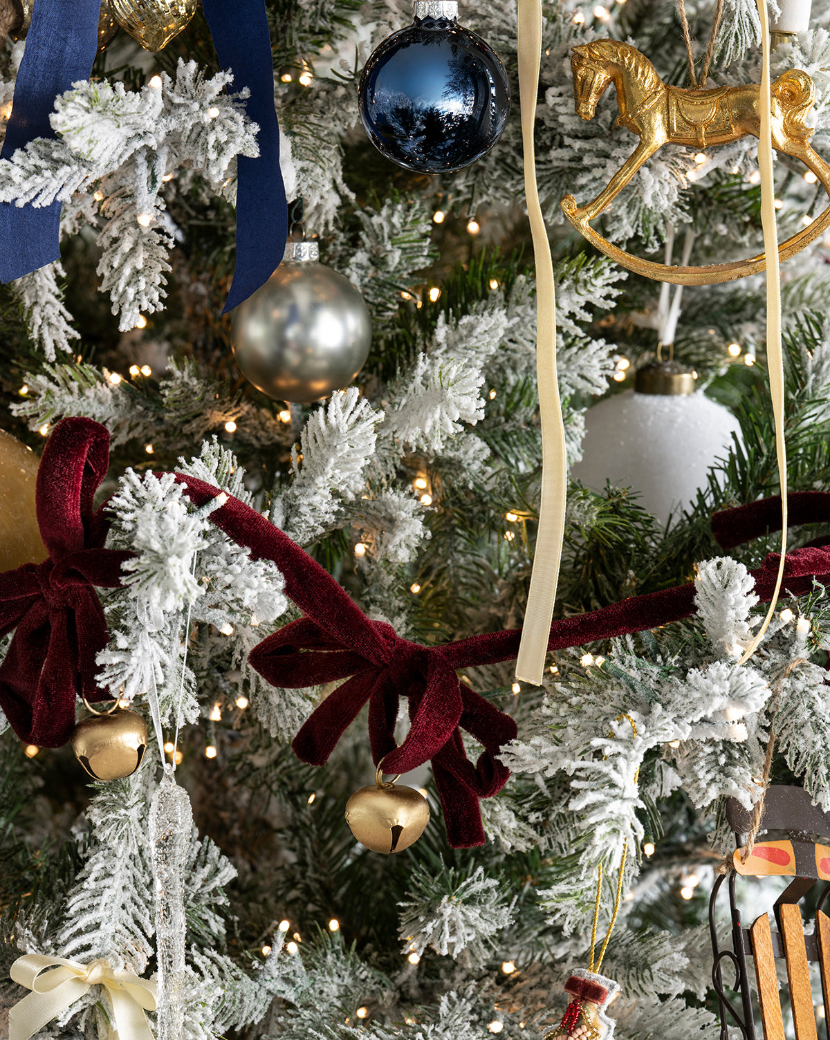 6' Mini Bows & Bells Garland