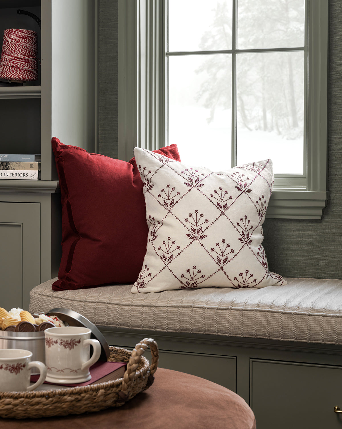 Mabry Velvet Bordered Pillow Cover
