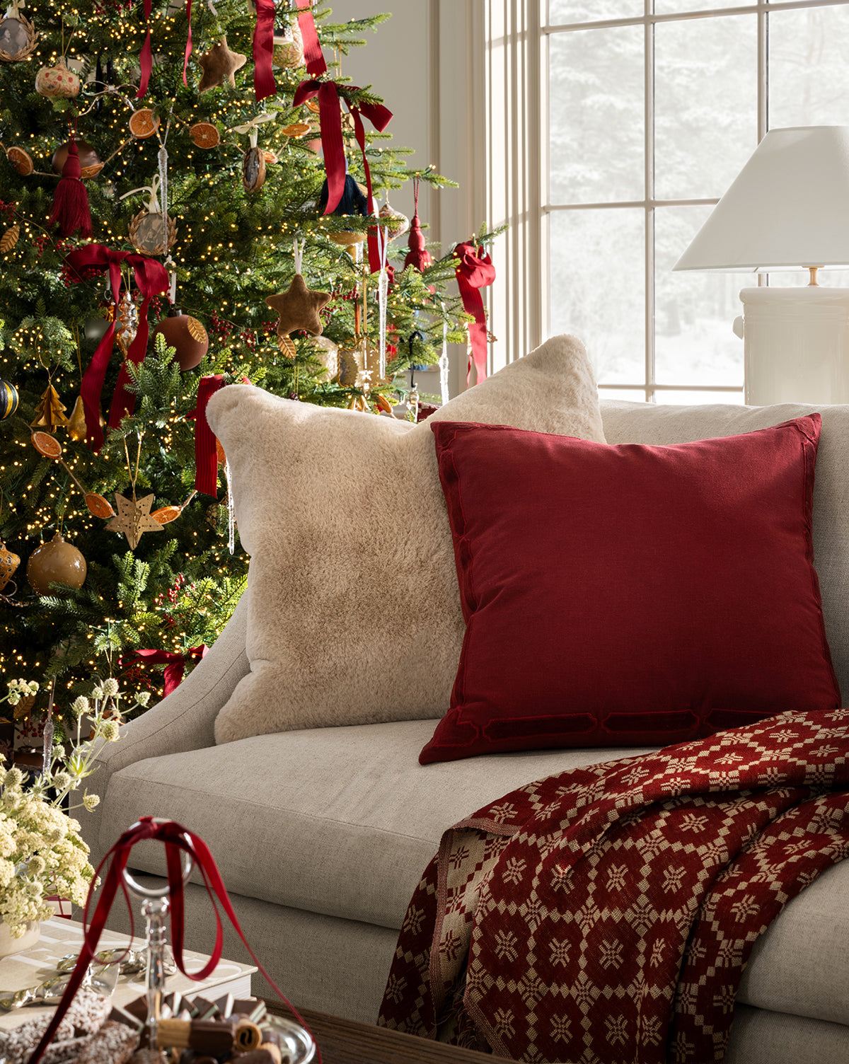 Mabry Velvet Bordered Pillow Cover
