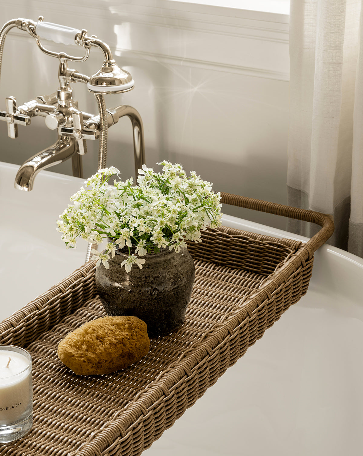 Pickens Rattan Bath Caddy