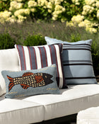 Barnett Striped Indoor/Outdoor Pillow