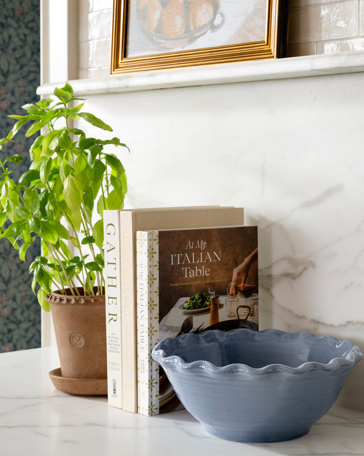 Scalloped Stoneware Bowls (Set of 3)