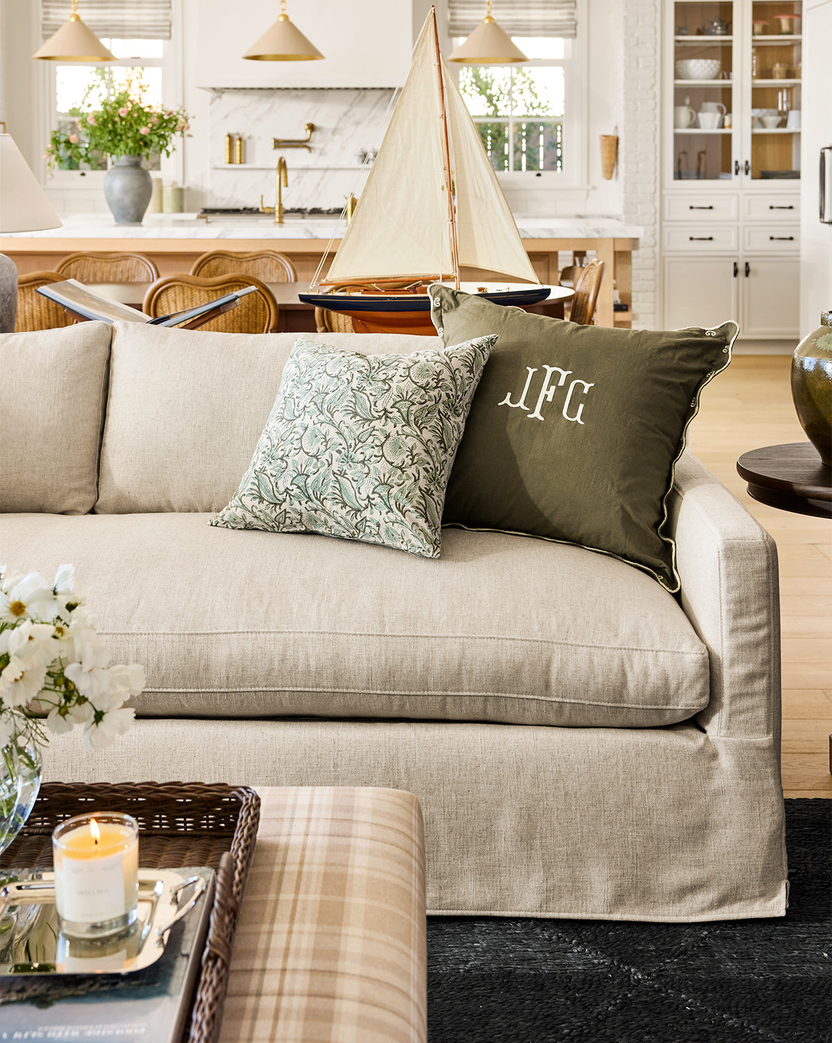 Ashmore Block Print Pillow Cover