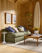 Lucille Skirted English Roll Arm Sofa