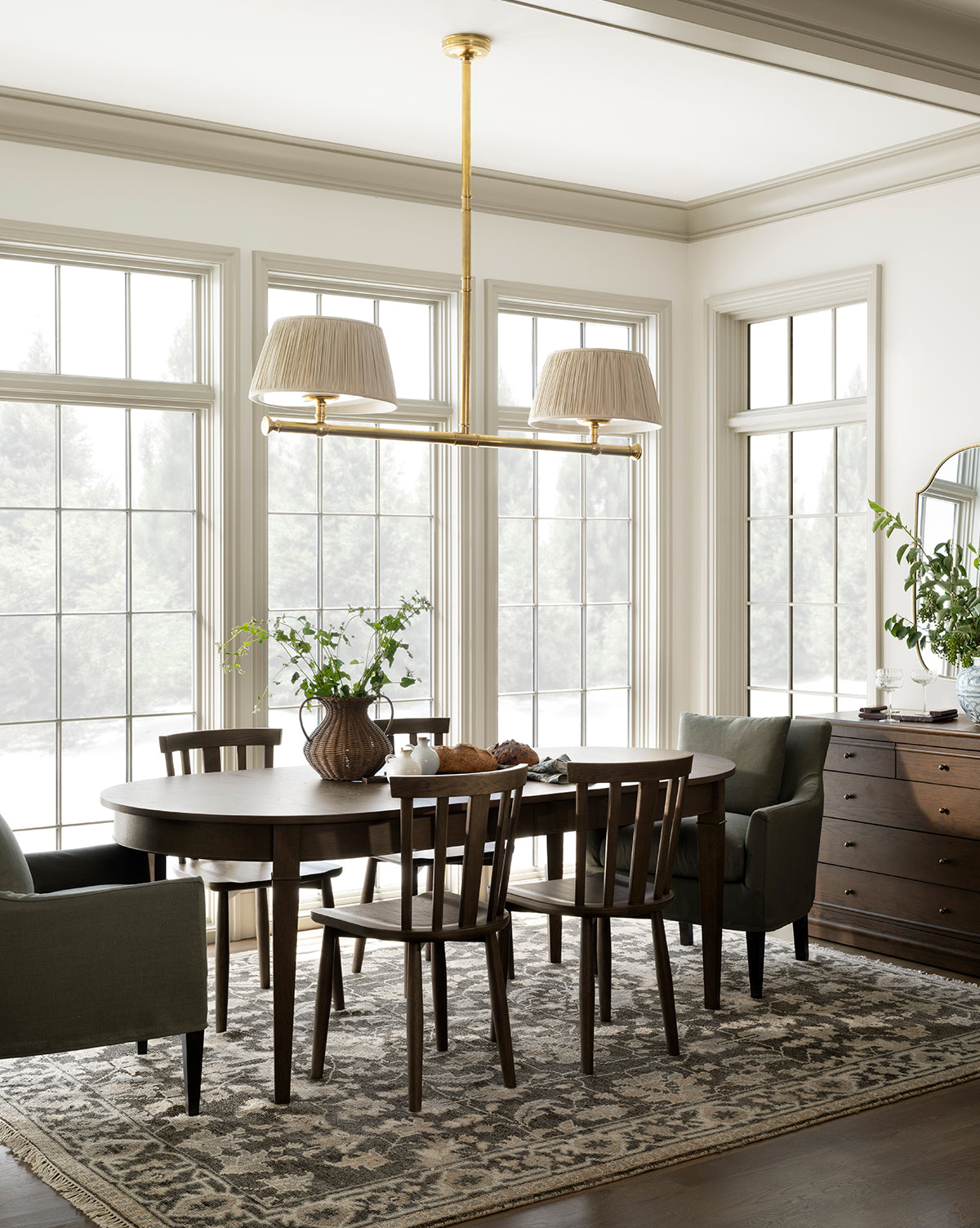 Hughes Oak Extension Dining Table