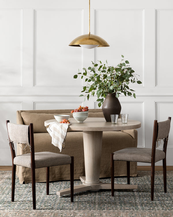 Olivier Slipcover Dining Bench