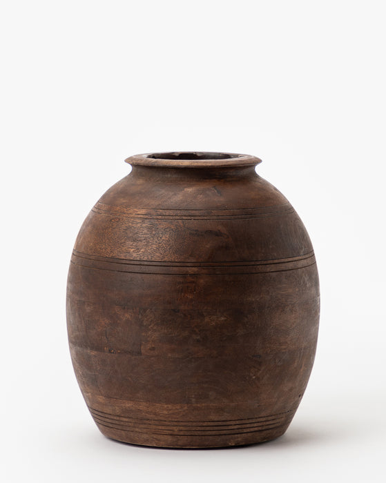 Aged Wood Vase