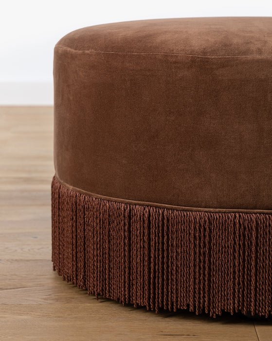 Astrid Fringe Ottoman