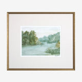 Blue Watercolor River