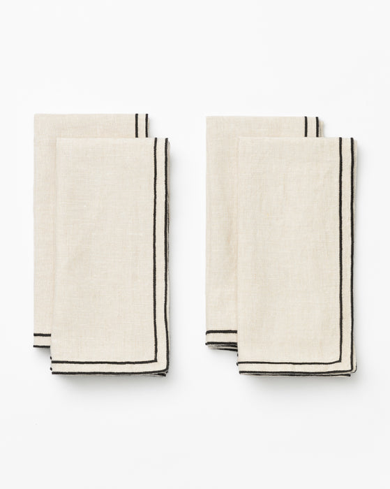 Simple Linen Napkin Set of 4