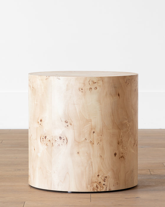 Burl Wood Side Table