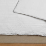 Carter Woven White Linen Duvet