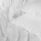 Carter Woven White Linen Duvet