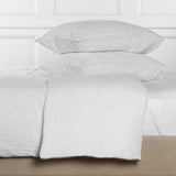 Carter Woven White Linen Duvet