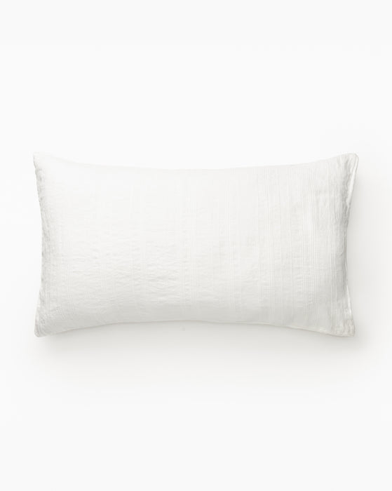 Carter Woven White Shams (Set of 2)