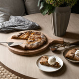 White & Gray Speckled Porcelain Salad Plate