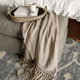 Fringed Alpaca Throw