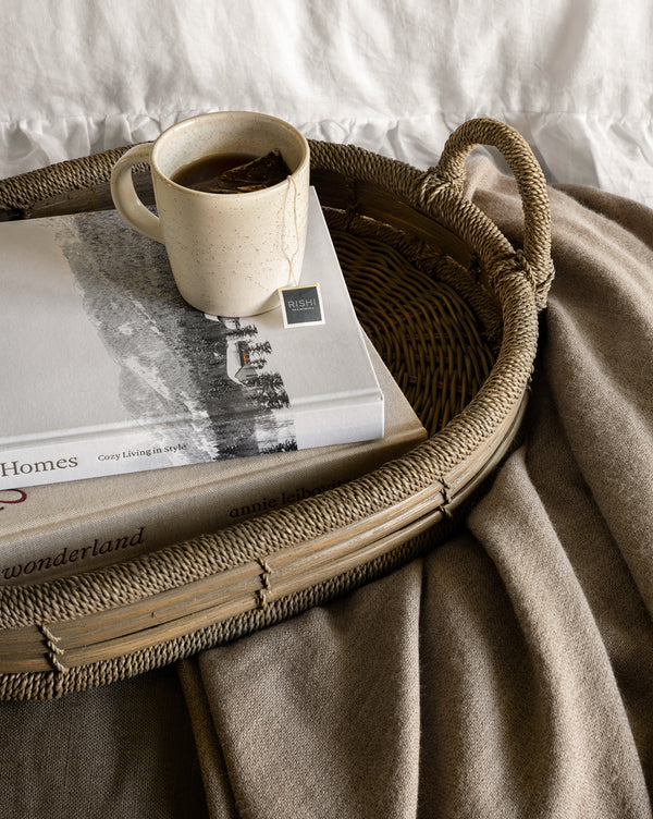 White & Gray Porcelain Cup