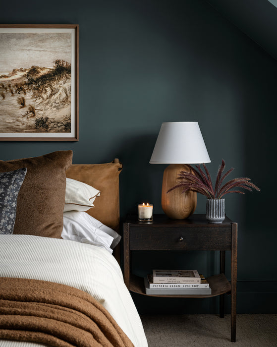 Brown store oak nightstand