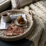 Round Wicker Tray