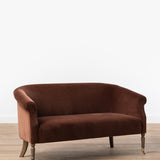 upholstered settee, traditional settee, living room furniture