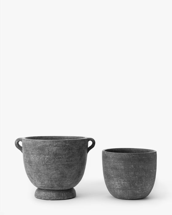 Ceramic hand made studio terracotta art clay thrown bowl pot