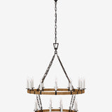 Darlana Wrapped Two-Tiered Chandelier