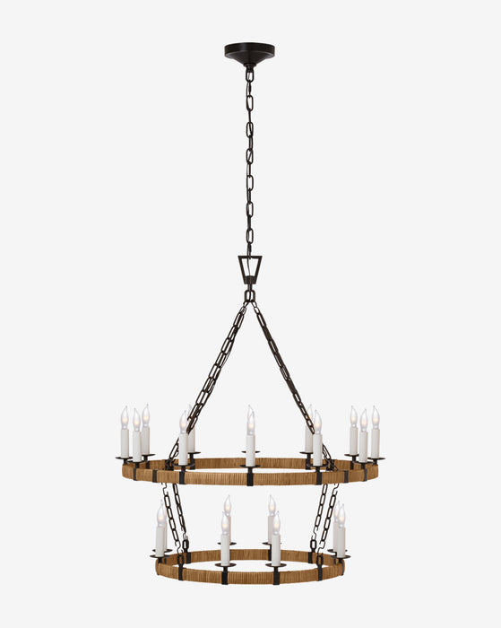 Darlana Wrapped Two-Tiered Chandelier