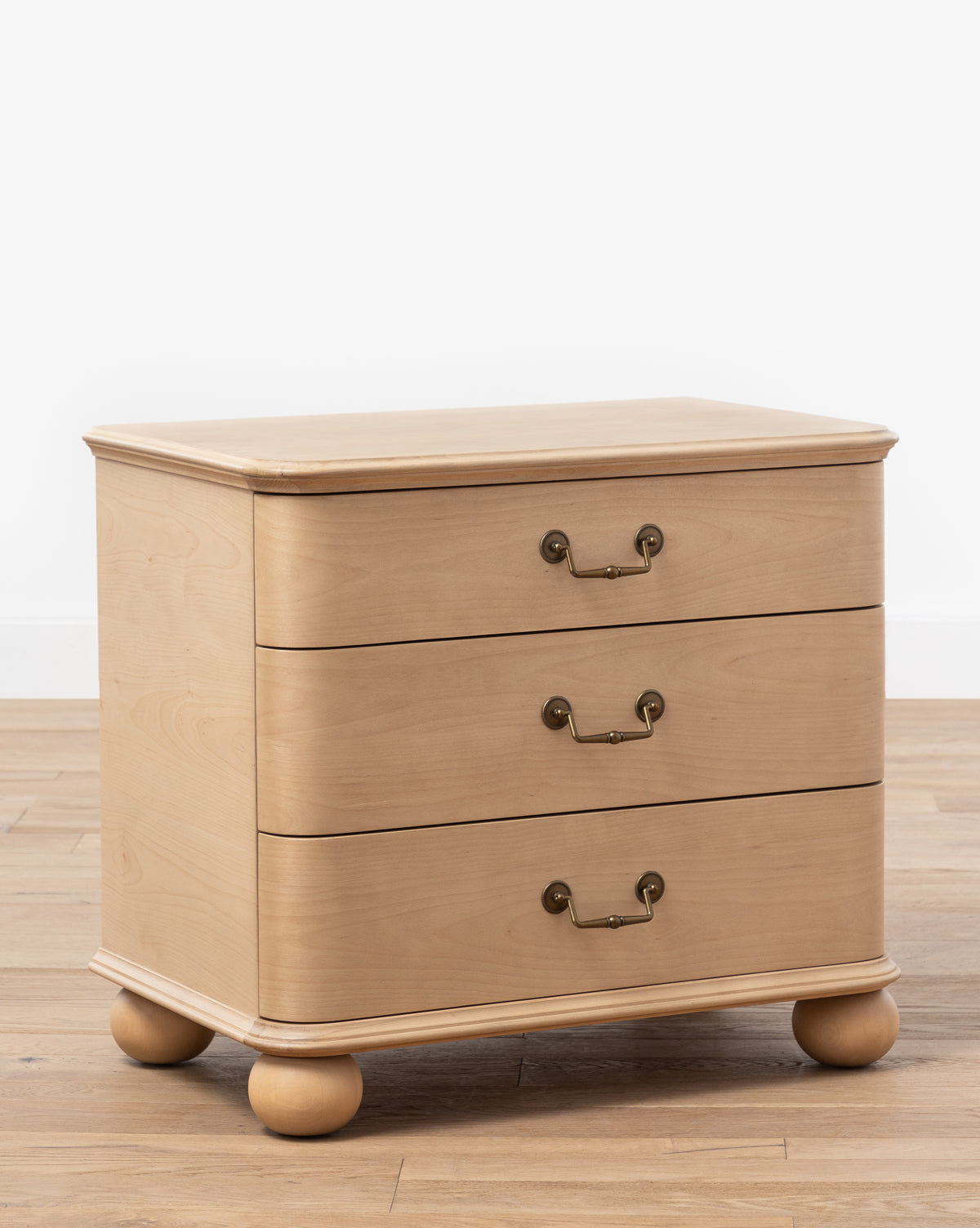  traditional nightstand, brass hardware, bedroom furniture, neutral nightstand 
