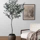 Faux 72" Olive Tree with Ceramic Pot